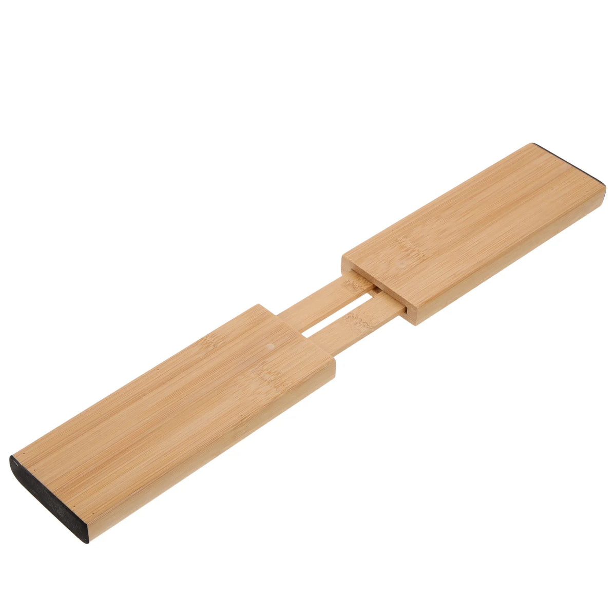 Expandable Bamboo Drawer Divider Retractable Adjustable Drawer Organizer for Kitchen Cutlery Silverware Sundries Compartment