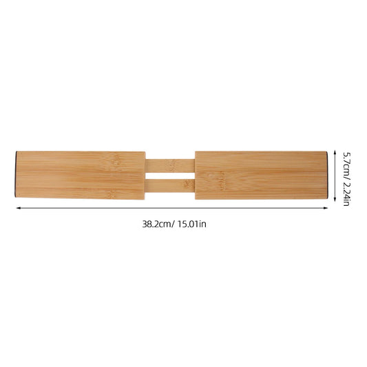 Bamboo Drawer Divider Expandable Retractable Organizer for Kitchen Drawer Storage Home Organization Sorting Board